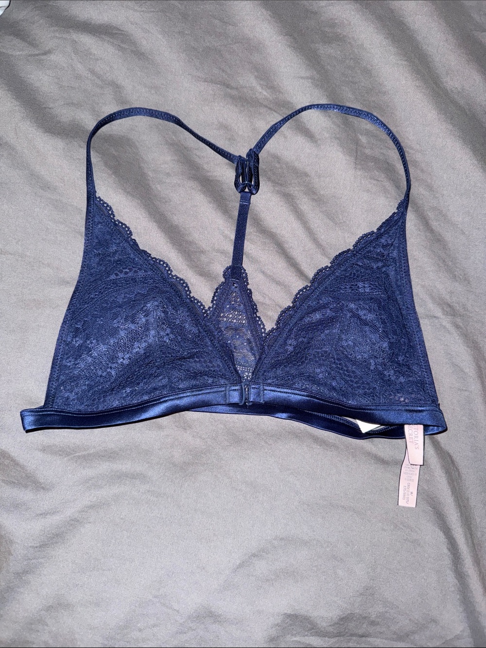 Victoria's Secret Navy Blue Lace Racerback Bralette